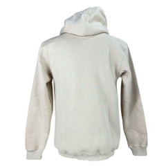 Moletom Masculino Texas Farm Com Capuz Modelo Canguru Bege Com Logo Verde Ref:MT056