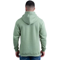Moletom Masculino Texas Farm Com Capuz Modelo Canguru Verde Menta Com Logo Verde Escuro Ref:MT056
