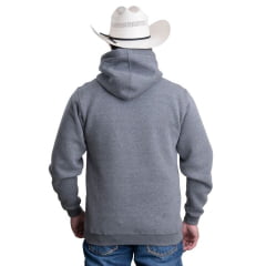 Moletom Masculino Texas Farm Modelo Canguru Cinza Escuro Ref: MT087
