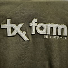 Moletom Masculino Texas Farm Canguru Capuz Verde Musgo Logo Off White Ref:MT036