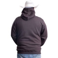 Moletom Masculino Texas Farm Plus Size Bolso Canguru Marrom Café Ref: MT087