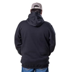 Moletom Masculino Texas Farm Plus Size Modelo Canguru Capuz Preto Logo Bandeira E.U.A - Ref: MT087