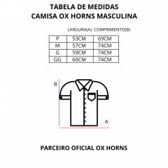 Camiseta Polo Masculina Ox Horns Azul Marinho - Ref. 3002