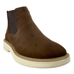 Sapato Masculino Sollu Couro Óleo Brown Solado Off White Linha Vegas Ref:39250