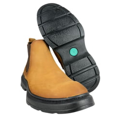 Botina Masculino Sollu Couro Óleo Brush Castor Solado Preto Ref:50840C