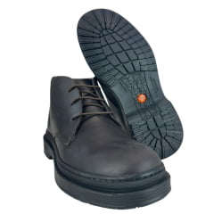 Sapato Masculino Anatomic Gel Couro Mustang Brown Café Com Cadarço Sola 360º Preta Ref:8044 Sapato Masculino Anatomic Gel Couro Mustang Brown Café Com Cadarço Sola 360º Preta Ref:8044