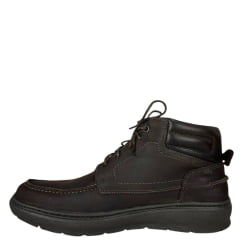 Sapato Masculino Anatomic Gel Couro Rústico T. Moro/Floater Brown Sola 360º Job Neutrol Ref:7262