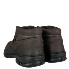 Sapato Masculino Anatomic Gel Couro Rústico T.Moro Furado Brown Sola 360º Ref 7897
