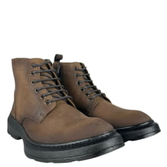Sapato Masculino Sollu Oleo Brush Brow Montenegro Coturno Ref:50891 C