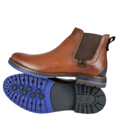 Sapato Masculino Sollu Soft Brush Cacau Brooklin Bota Ref:35650 C