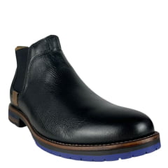 Sapato Masculino Sollu Soft Preto Brookling Bota Ref:35650 C