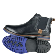 Sapato Masculino Sollu Soft Preto Brookling Bota Ref:35650 C