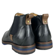 Sapato Masculino Sollu Soft Preto Brookling Bota Ref:35650 C