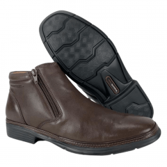 Sapato Anatomic Gel Mestiço Dark Brown - Ref. 8670