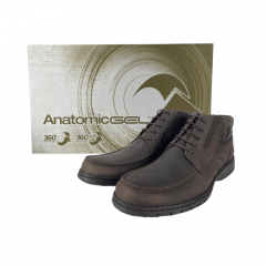 Sapato Anatomic Gel Mustang Brown Furado Brown - 7998