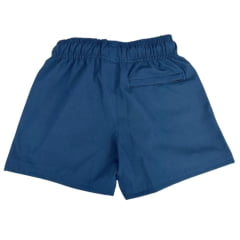 Bermuda Infantil Texas Farm Azul Petróleo Com Laranja Neon Ref: BDSTEEN004 - BDSMINI004