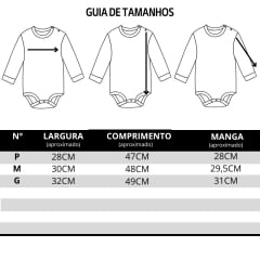 Body Baby Zenz Billy Boots Manga Longa Azul Jeans Escuro Com Bordado Na Lapela Ref:1511-ZW0225062