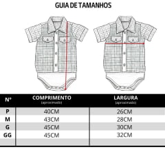 Body Bebê Os Vaqueiros Xadrez Medio Laranja E Preto Manga Curta Ref: V20-41015