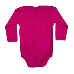 Body Feminino Baby Ranch Manga Longa Pink Com Brilho E Escrita Cowgirl Ref:1204