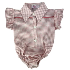 Body Infantil Baby Miss Country Sweet RN Rosa Bebê Ref:003357