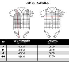 Body Infantil Baby Ranch Estilo Camisa Manga Curta Xadrez Vermelho Vinho E Branco REF:4002