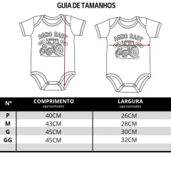 Body Infantil Baby Ranch Manga Curta Verde Militar Estampada Agro Baby Trator - REF:1613