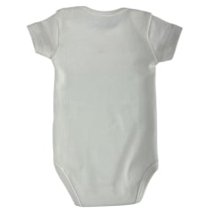 Body Infantil Mini Farm Manga Curta Off White Estampada Spirit West Ref MF206