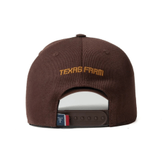 Boné Infantil Juvenil Texas Farm Preto Western Show Marrom Café Com Logo Bordado - Ref. 984.INF