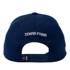 Boné Infantil/Juvenil Texas Farm Trace Azul Marinho Com Bordado Branco Ref:TF894/INF