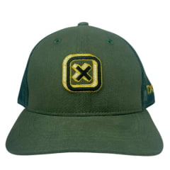 Boné Infantil Txc Custom Bordado Verde Militar Com Logo Amarelo E Preto Ref: 120035CI