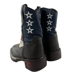 Bota Texana Infantil Achete Marrom Escuro Cano USA
