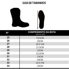 Bota Texana Infantil Achete Marrom Escuro Cano USA