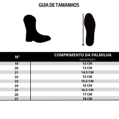 Bota Texana Infantil Caminhos Da Roça Bico Quadrado Couro Café Bordado Flores Ref:Cl98