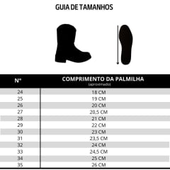 Bota Texana Infantil Durango Kids Couro Med Dog/Bronze Cano Bordado Laranja Bico Quadrado Gel Preto REF: 12K111G2P