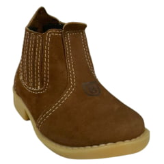 Botina Infantil Beira Lago Sanfonada Camel Ref:659