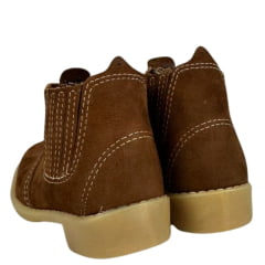 Botina Infantil Beira Lago Sanfonada Camel Ref:659