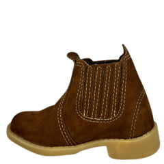 Botina Infantil Beira Lago Sanfonada Camel Ref:659