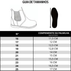 Botina Infantil Big Bull Bico Redondo couro Café Bordado Ref: 5B