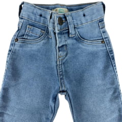 Calça Bebê Baby Ranch Feminino Jeans Claro Básica Ref:2020