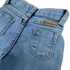 Calça Bebê Baby Ranch Feminino Jeans Claro Básica Ref:2020