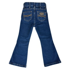 Calça Infantil Laço Forte Feminina Elastano Básica Ref:2032