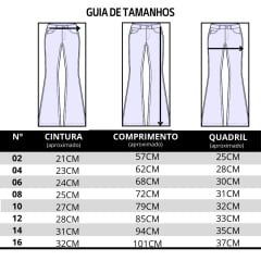 Calça Infantil Laço Forte Feminina Elastano Básica Ref:2032