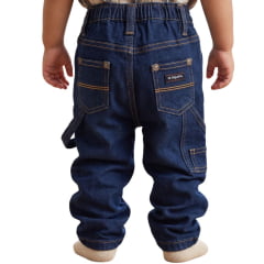Calça Infantil Baby Os Vaqueiros Carpinteira Amaciada Unissex Com Elastano - REF:V23-10020