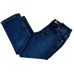 Calça Infantil Dock's Masculina Jeans Azul Médio Relaxed SW91 C/ Bordado No Bolso White2 Ref:003104000 005