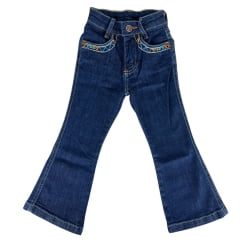 Calça Infantil Feminina Country PRB Bordada Ref:1621