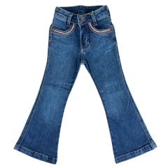Calça Infantil Feminina Country PRB Bordada Ref:1626