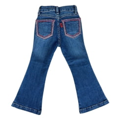Calça Infantil Feminina Country PRB Bordada Ref:1626