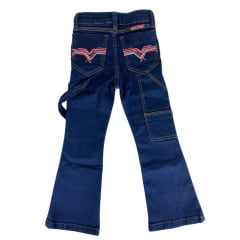 Calça Infantil Feminina Country PRB Carpinteira Bordada Ref:605