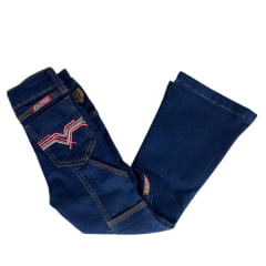 Calça Infantil Feminina Country PRB Carpinteira Bordada Ref:605