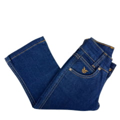 Calça Infantil Feminina Juvenil Race Bull Azul Jeans Ref:023 AZ